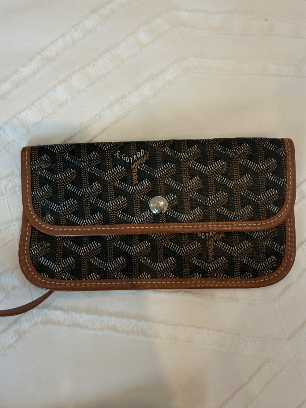 Authentic GOYARD ST. LOUIS TOTE PM, Black and Tan - Picture 14 of 15
